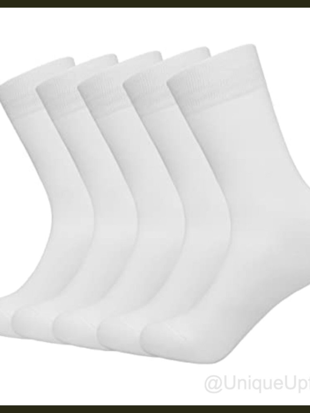 Men's Bamboo Viscose Thin Dress Crew Socks Lightweight Breathable Soft 5 Pairs